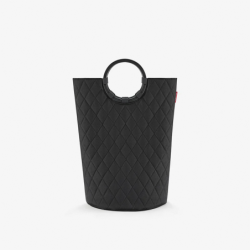 Cesto de Lavandaria com Pegas M Preto Losangulos - Loophome