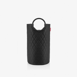 Cesto de Lavandaria com Pegas M Preto Losangulos - Loophome