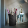 Cesto de Lavandaria com Pegas M Preto Losangulos - Loophome