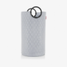Laundry Bag L with Handles Rhombus Light Grey - Loophome