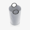 Laundry Bag L with Handles Rhombus Light Grey - Loophome