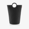 Laundry Bag L with Handles Rhombus Black - Loophome