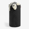 Laundry Bag L with Handles Rhombus Black - Loophome