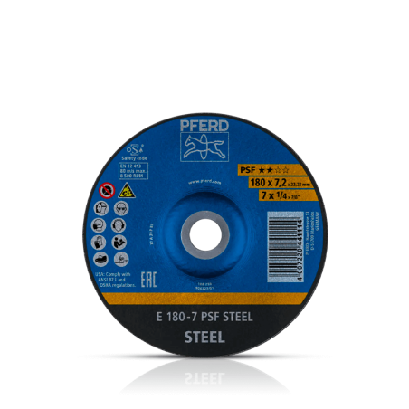 DISCO DESBASTAR SA-E 180-7 PSF AÇO PRV