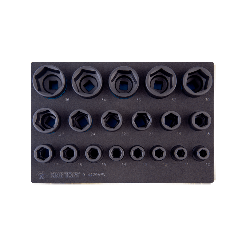JOGO DE CHAVES BOCA E IMPACTO 1/2" - 19 JOGO DE CHAVES BOCA E IMPACTO 1/2" - 19