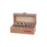 RUKO Taper and Deburring  Countersink Set DIN 335 Type C 90° HSS in wooden case - 17 pcs.