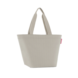 Hand Bag Herringbone Sand - Shopper M