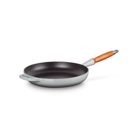 Low Frying Pan Wooden Handle Mist Grey 28cm - Signature