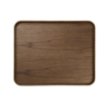 Bandeja com Pé 45,5x36cm Nogueira - Wood Black