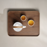 Bandeja com Pé 45,5x36cm Nogueira - Wood Black
