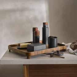 Tray with Feet 45,5x36cm Wallnut - Wood Black