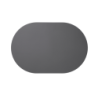 Oval Placemat 49,5x33cm Basalt - Placemats