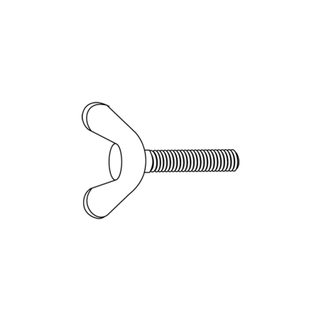 Parafuso Afinador de Viola DIN 316 M8x50 4.8 Zincado Branco CHEMITOOL FASTENERS