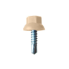 Tornillo Autotaladrante Cabeza Hexagonal Nylon Beige R1013 DIN 7504K 4,2x19 Zincado Blanco CHEMITOOL FASTENERS