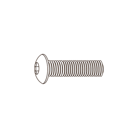 ISO 7380-A2 CABEÇA OVAL C/ TORX M5X12
