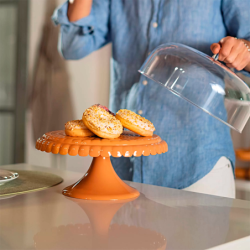 Cake Stand with Dome Terracotta - Tiffany