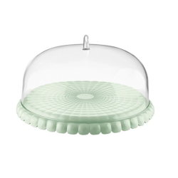 Prato para Bolo com Campânula S Verde Malva - Tiffany