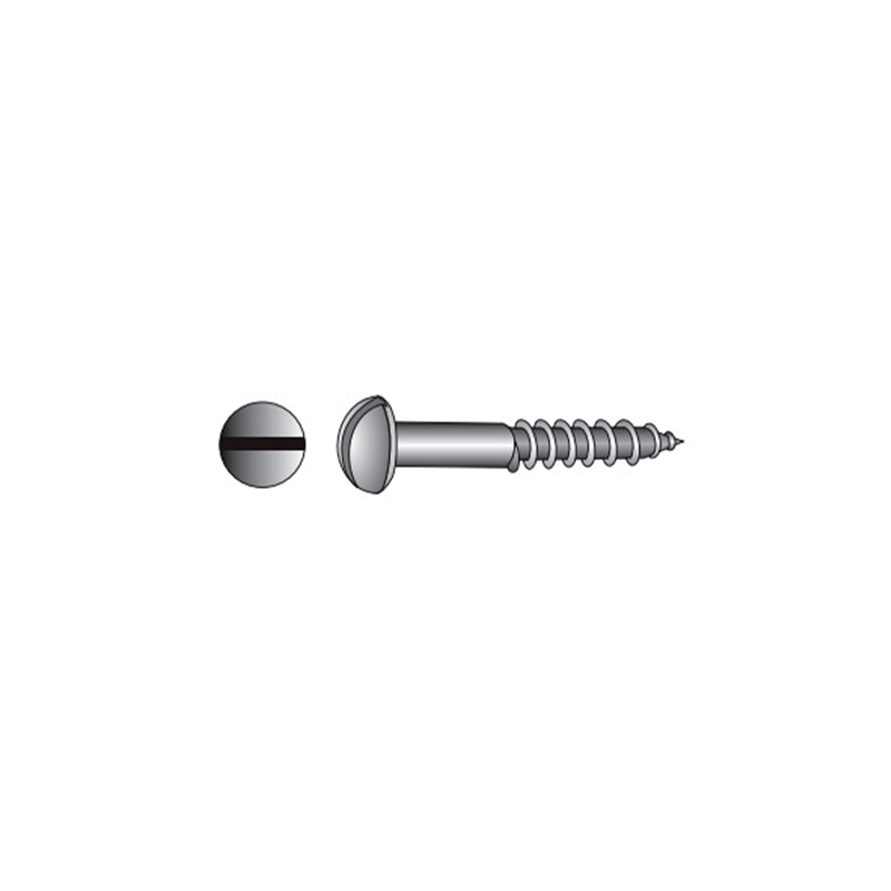Parafuso Cabeça Oval com Fenda para Madeira DIN 96 N18 3X12 Zincado Branco CHEMITOOL FASTENERS Parafuso Cabeça Oval com Fenda para Madeira DIN 96 N18 3X12 Zincado Branco CHEMITOOL FASTENERS