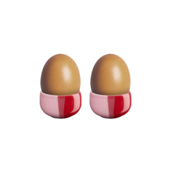 Set of 2 Egg Cups Strawberry Smoothie - Joy