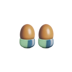 Set of 2 Egg Cups Blueberry Smoothie - Joy