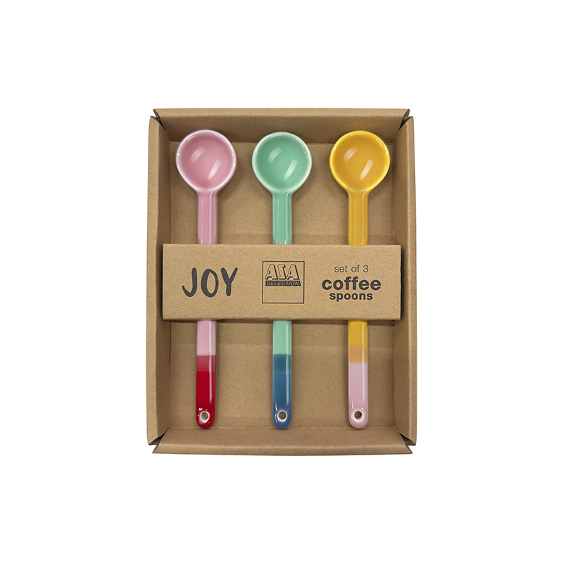 Set of 3 Spoons Smoothies Colors 10cm - Joy Set of 3 Spoons Smoothies Colors 10cm - Joy