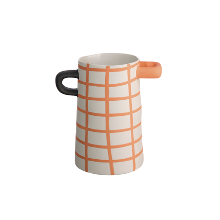 Vase Orange Checkered 11cm - Rayu
