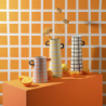 Vase Orange Checkered 11cm - Rayu