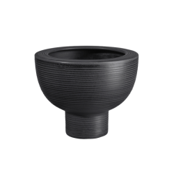 Vaso com Pé Preto 20cm - Midoro
