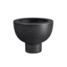 Macetero con Pie Negro 20cm - Midoro