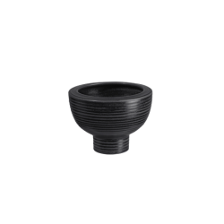 Macetero con Pie Negro 10cm - Midoro