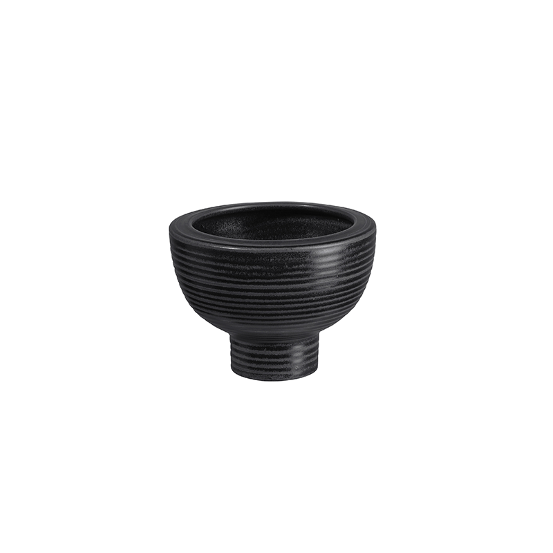 Vaso com Pé Preto 10cm - Midoro