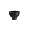 Vaso com Pé Preto 10cm - Midoro