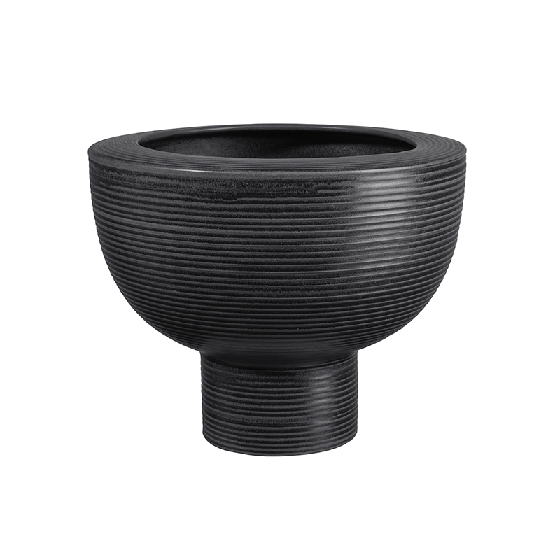 Vaso com Pé Preto 24cm - Midoro