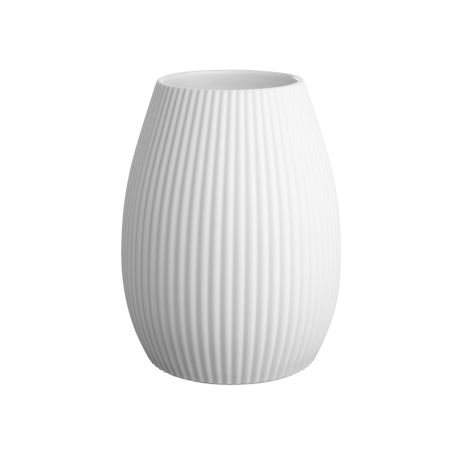 Jarra Branco 20cm Riscas - Rica