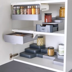 Under-Shelf Drawer Storage Organizer Grey - CupboardStore