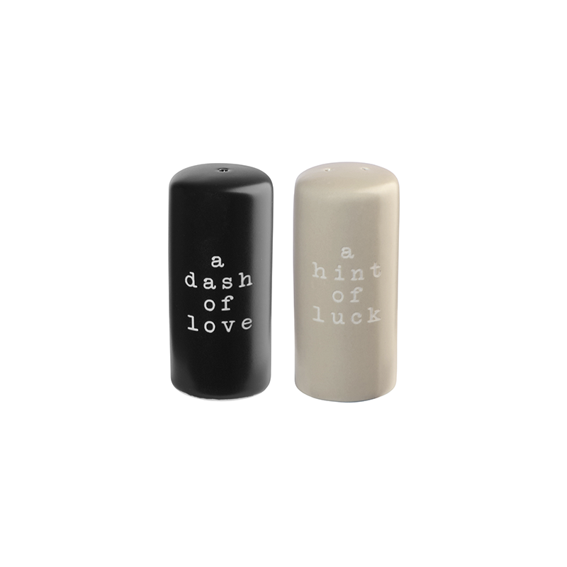 Salt and Pepper Shaker Set - Hey!
