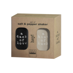 Salt and Pepper Shaker Set - Hey!