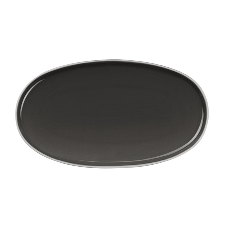 Travessa Oval 28,5x16cm Caviar - Semana