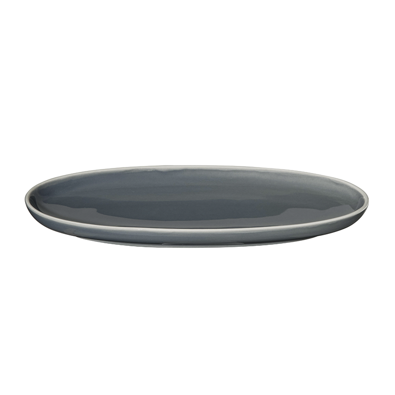 Oval Aperitif Plate Sepia - Semana Oval Aperitif Plate Sepia - Semana