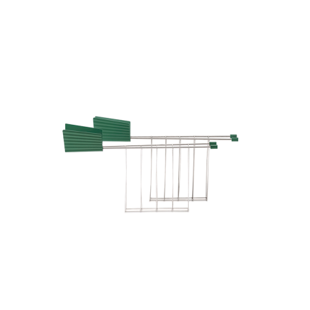 Set 2 Toaster Racks Green - Plissé