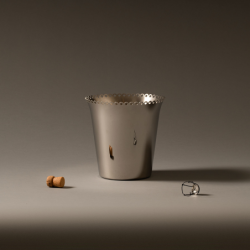 Ice Bucket 23cm Silver - Edges