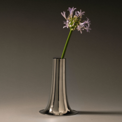 Flower Vase Silver L - Trumpet