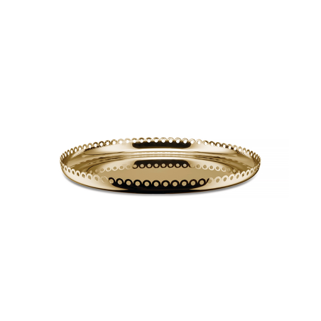 Tabuleiro Redondo 35cm Bronze - Edges