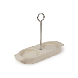 Base para Moinhos Cerâmica com Pega Ecru - Linea