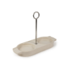 Ceramic Tray for Two Mills Ecru - Linea