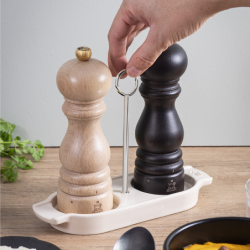 Base para Moinhos Cerâmica com Pega Ecru - Linea