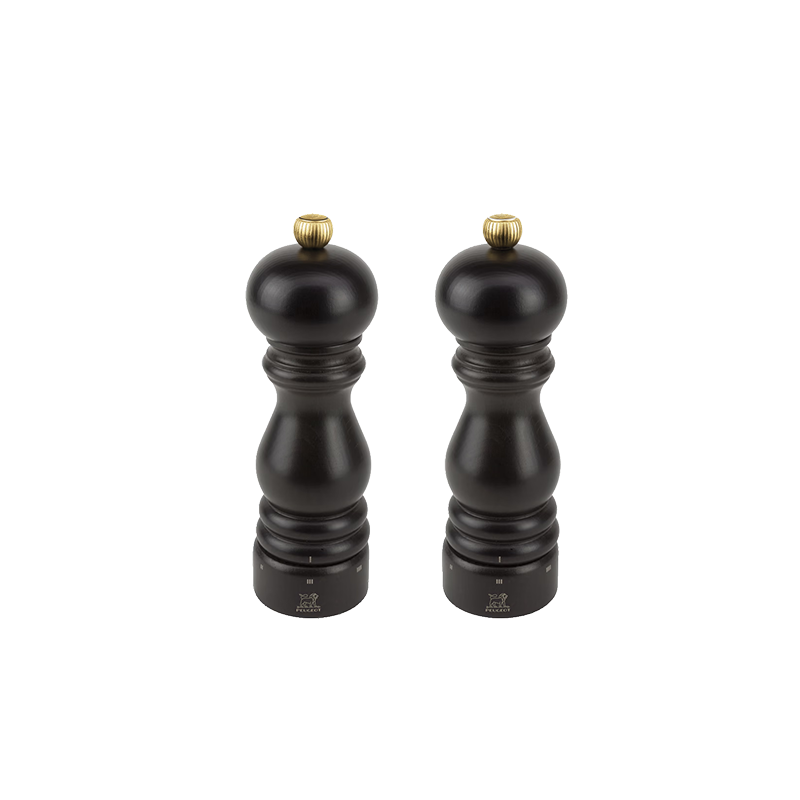 Salt and Pepper Mill Set 18cm Chocolate - Paris U'Select Salt and Pepper Mill Set 18cm Chocolate - Paris U'Select