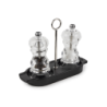Ceramic Tray for Two Mills Black - Linea