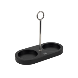 Bamboo Tray for Two Mills with Handle Black - Linea