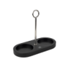 Bamboo Tray for Two Mills with Handle Black - Linea